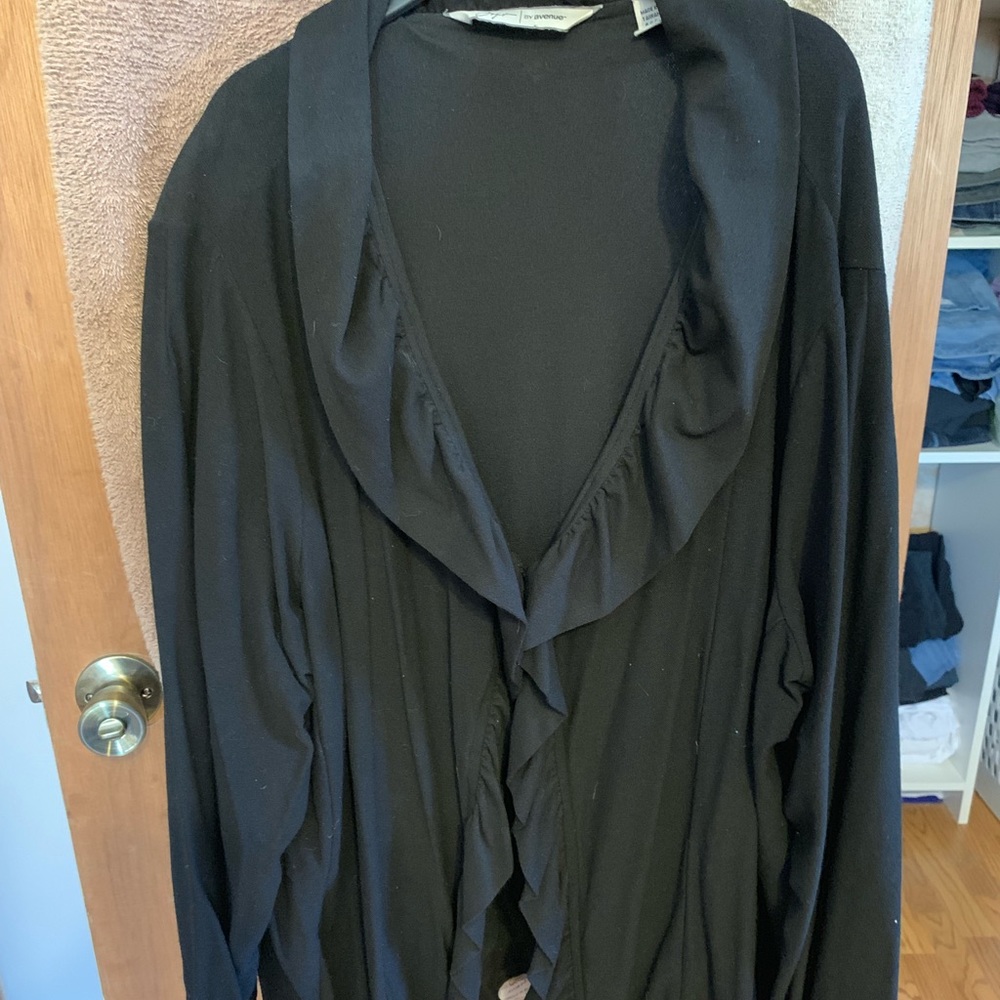 Ruffle Front Blazer/Cardigan